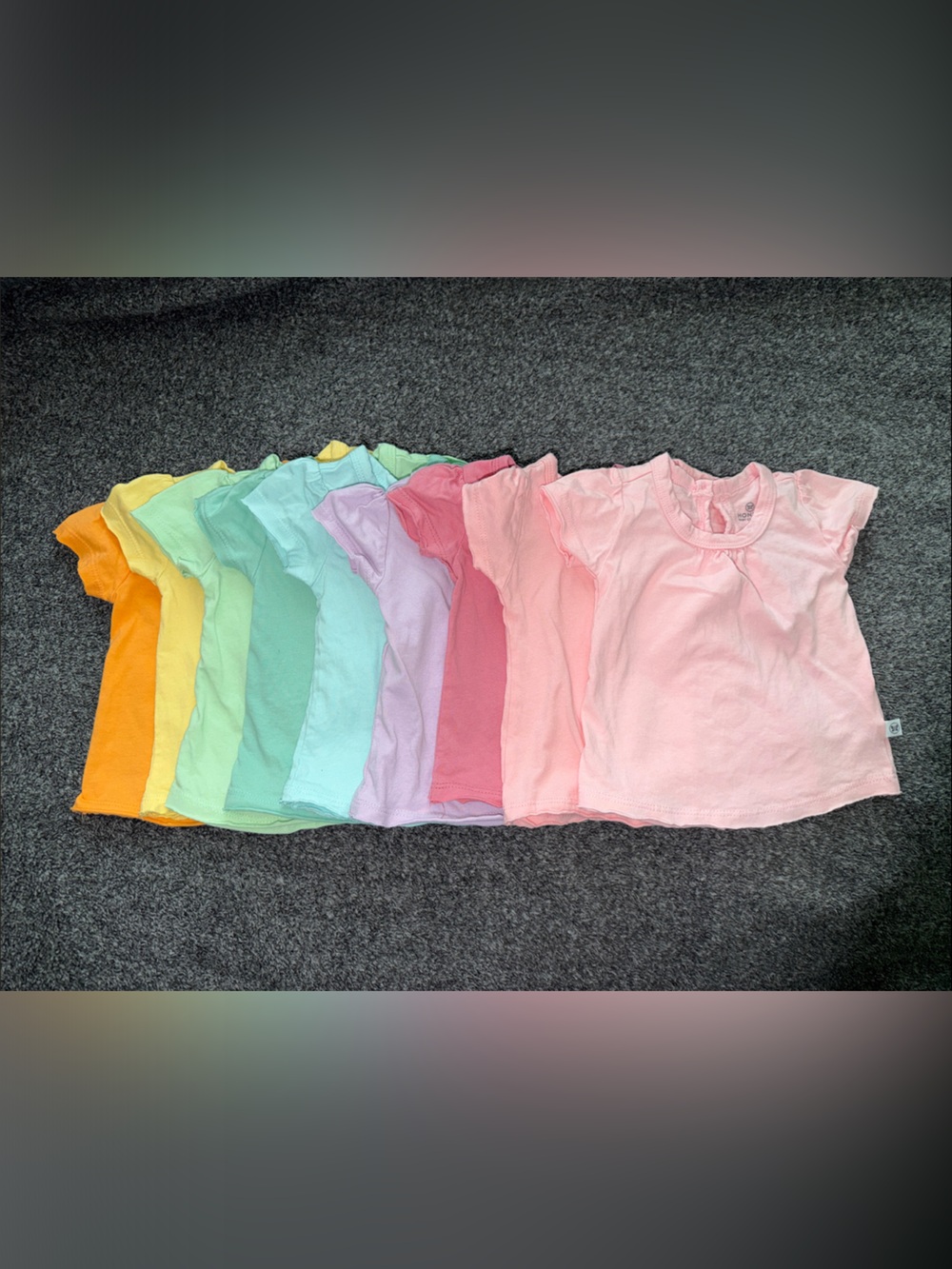 Pastel Rainbow T-Shirt Stack - Assorted Pastel Colors